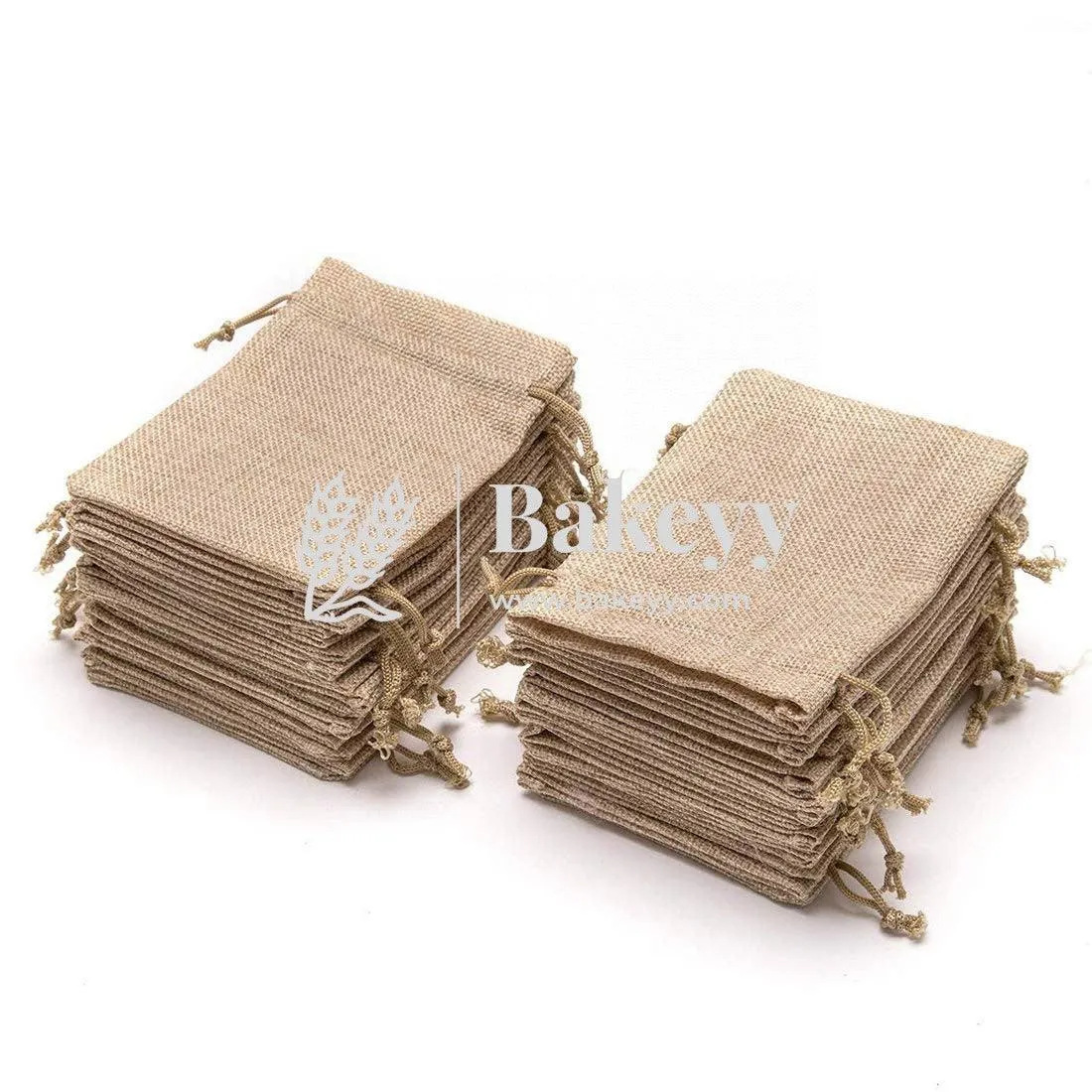 10x14 CM  | Jute Potli Bag | Gift Return Gifts Bags| Natural Jute Colour | Drawstring Bags