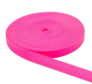 1/2 Inch Hot Pink Nylon Webbing - Medium Weight Nylon