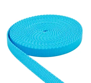 1/2 Inch Turquoise Nylon Webbing - Medium Weight Nylon