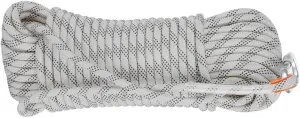 18mm Safety Rope, Professional Nylon Safety Rope with Carabiner, Carrying Weight 3100kg, Climbing Harness, for Hiking, Mountaineering,Camping, Caving (Color : White, Size : 18mm x 30m)