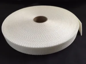 3/8 Inch White Nylon Webbing - Medium Weight Nylon