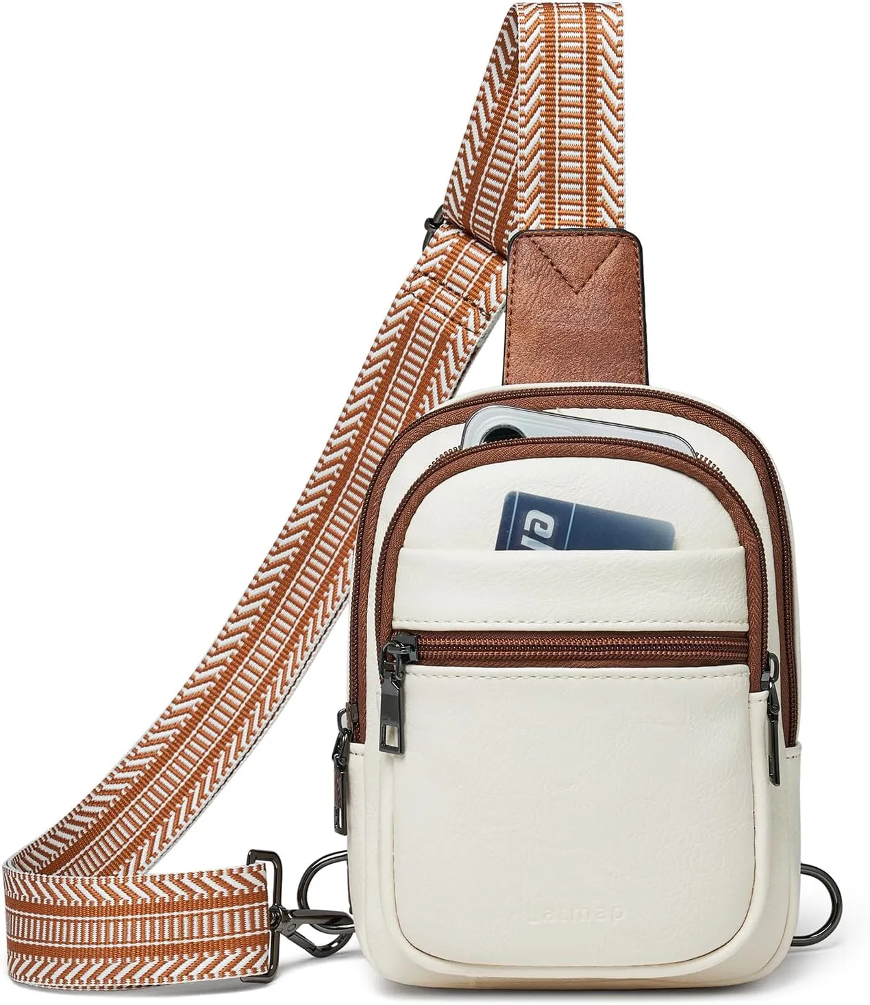 3L SMALL Sling Bag Fanny Packs For Women Men Mini Crossbody Chest Belt Travel Bag Purse Handbag Faux Leather Fashion Cute