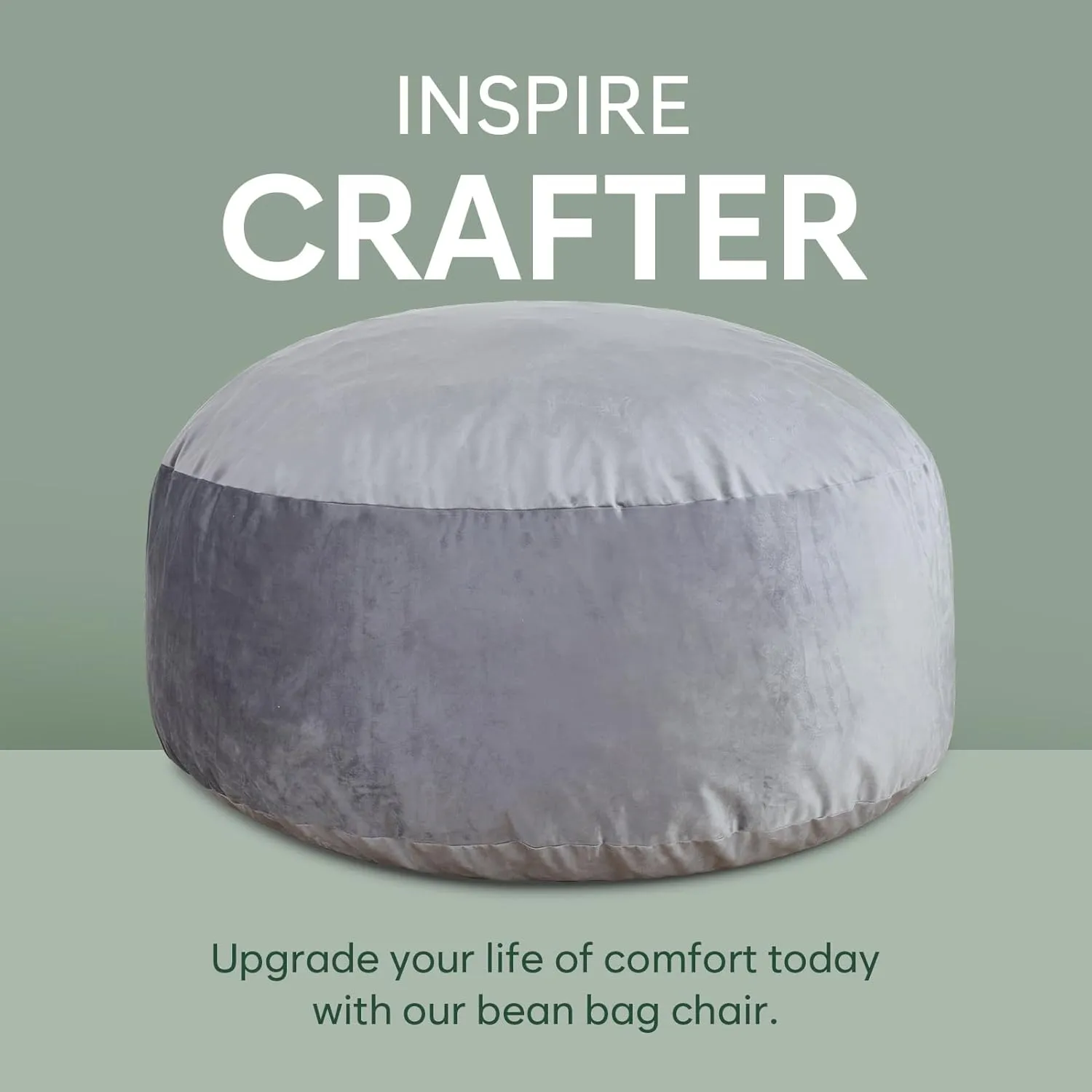 4 Ft Bean Bag Chair, Memory Foam Bean Bag Chairs for Adults with Filling, Round Bean Bag Sofa with Filler Included, Beanbags with Soft Dutch Velvet Fabric,4 Foot,Dark Grey