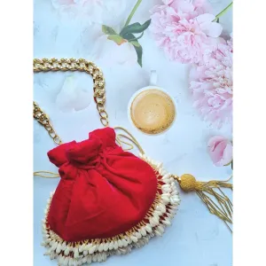 A Clutch Story Precious Prearl Drop handembroidered Clutch