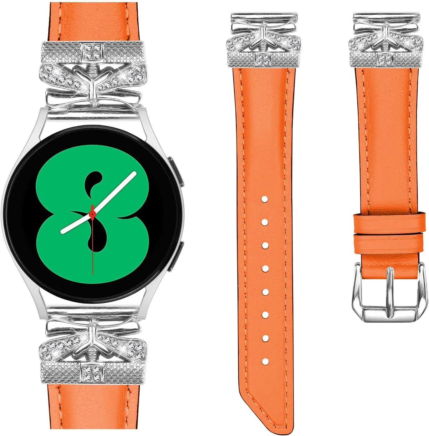 Adjustable Genuine Leather Wrist Strap Compatible With Galaxy Watch 3 41mm,Replacement straps for watches with Metal Buckle for Galaxy Watch 42mm/Active/Active2/Gear S2