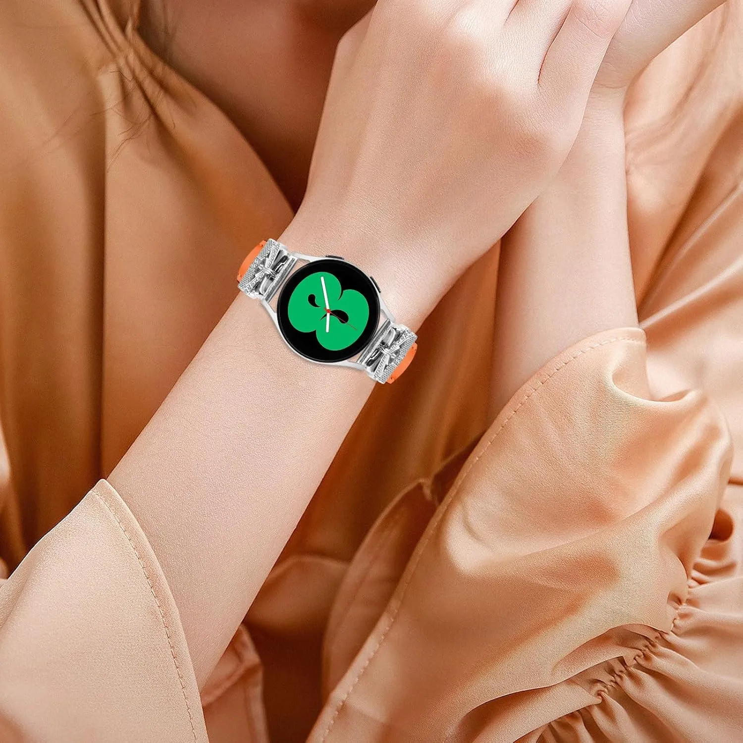 Adjustable Genuine Leather Wrist Strap Compatible With Galaxy Watch 3 41mm,Replacement straps for watches with Metal Buckle for Galaxy Watch 42mm/Active/Active2/Gear S2
