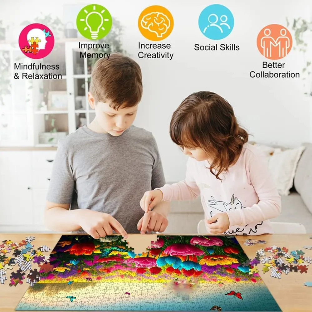 Adult Entertainment Jigsaw Puzzle 1000 Pieces Aerial View Aquarium Bay Puzzle Game for Family Wooden Puzzle Toy Educational Games Puzzles for Home Decor