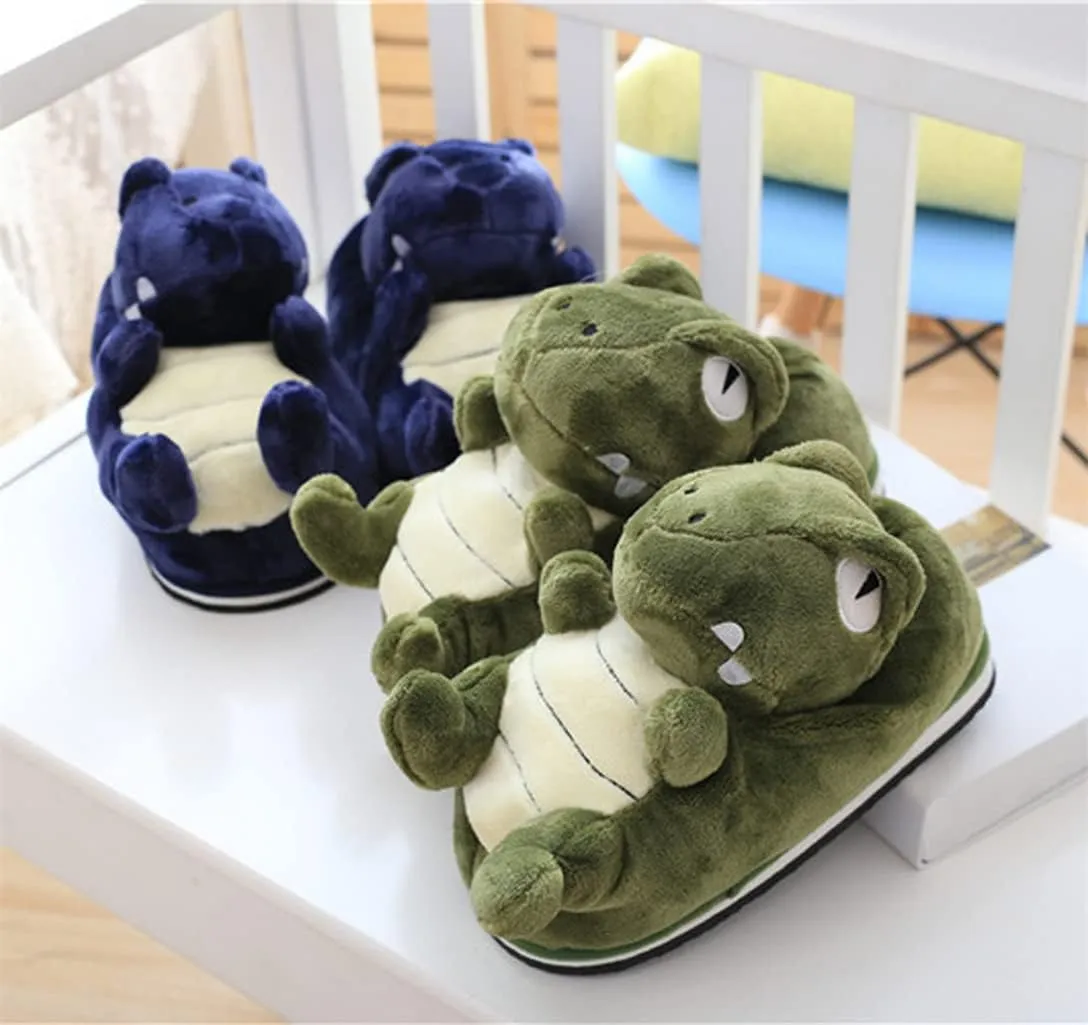 Adult Unisex Elephant & Hamster Slippers - Comfortable, Warm Animal Cartoon Cotton Shoes