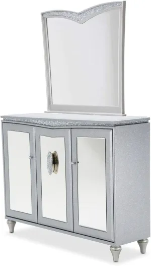 Aico Amini Melrose Plaza Sideboard & Mirror in Dove