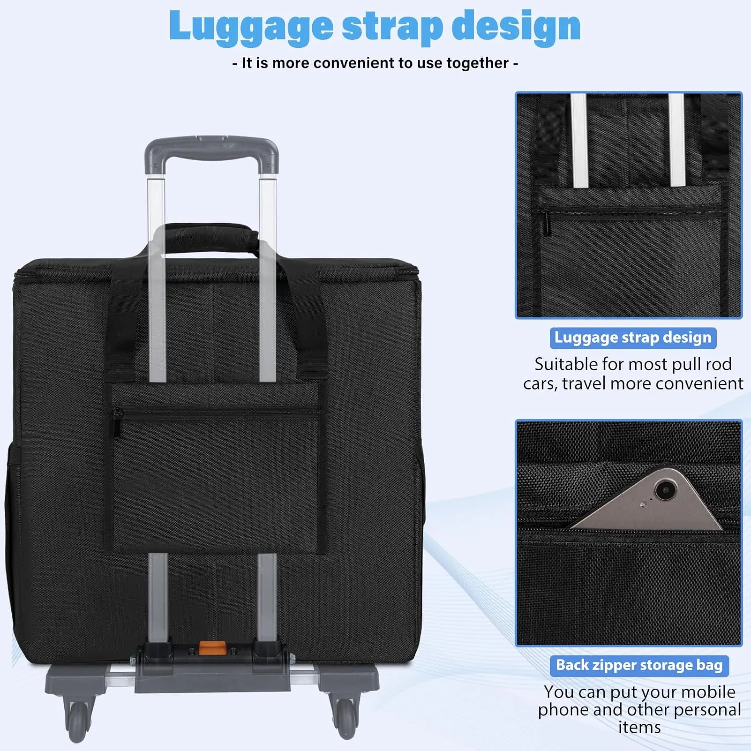 AKOZLIN Desktop Gaming Computer Tower PC Chassis Carrying Case Travel Storage Bag for Keyboard Mouse Accessories