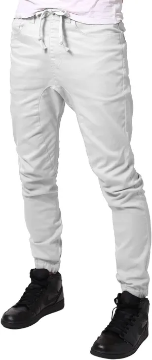 Allsense Men's Slim-Fit Twill Drop-Crotch Jogger Pants