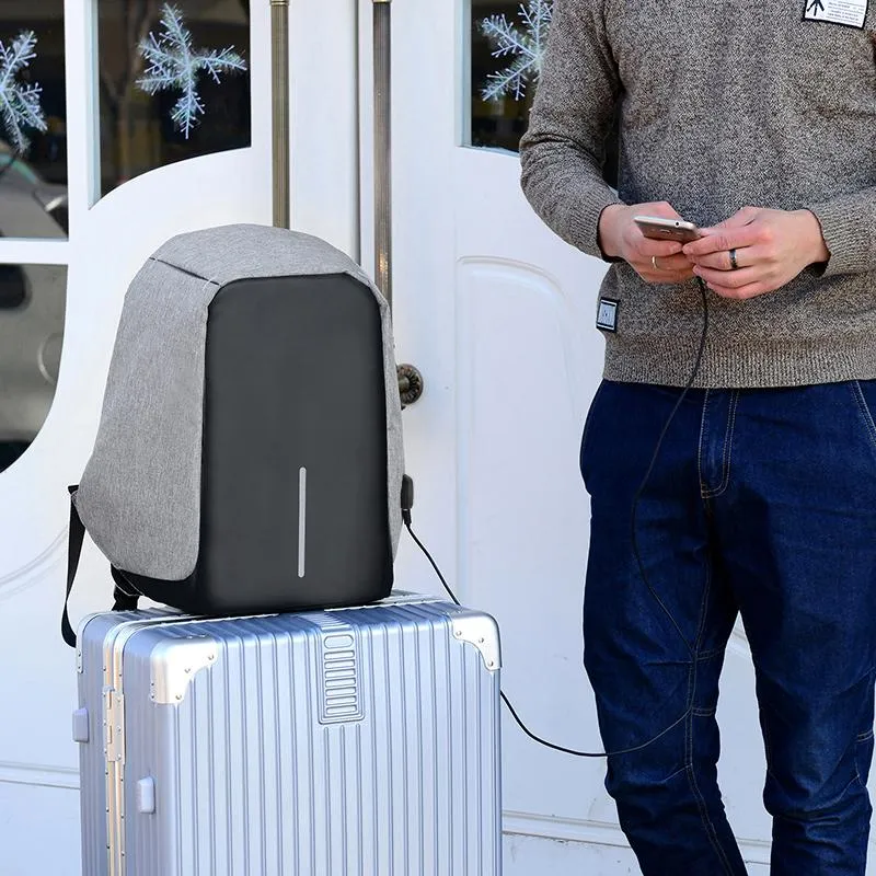 ANTI THEFT BACKPACK WITH USB PORT