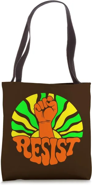 Anti Trump Resist Sunset Design for Political Activists Tote Bag