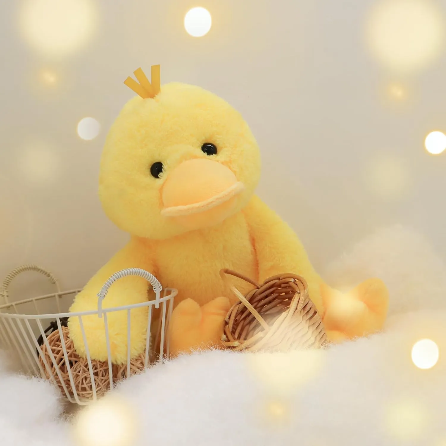 Apricot Lamb Toys Plush Velvet Duck Stuffed Animal Soft Cuddly Perfect for Child (Velvet Duck,9 Inches)