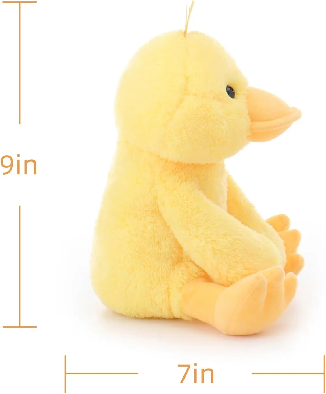 Apricot Lamb Toys Plush Velvet Duck Stuffed Animal Soft Cuddly Perfect for Child (Velvet Duck,9 Inches)
