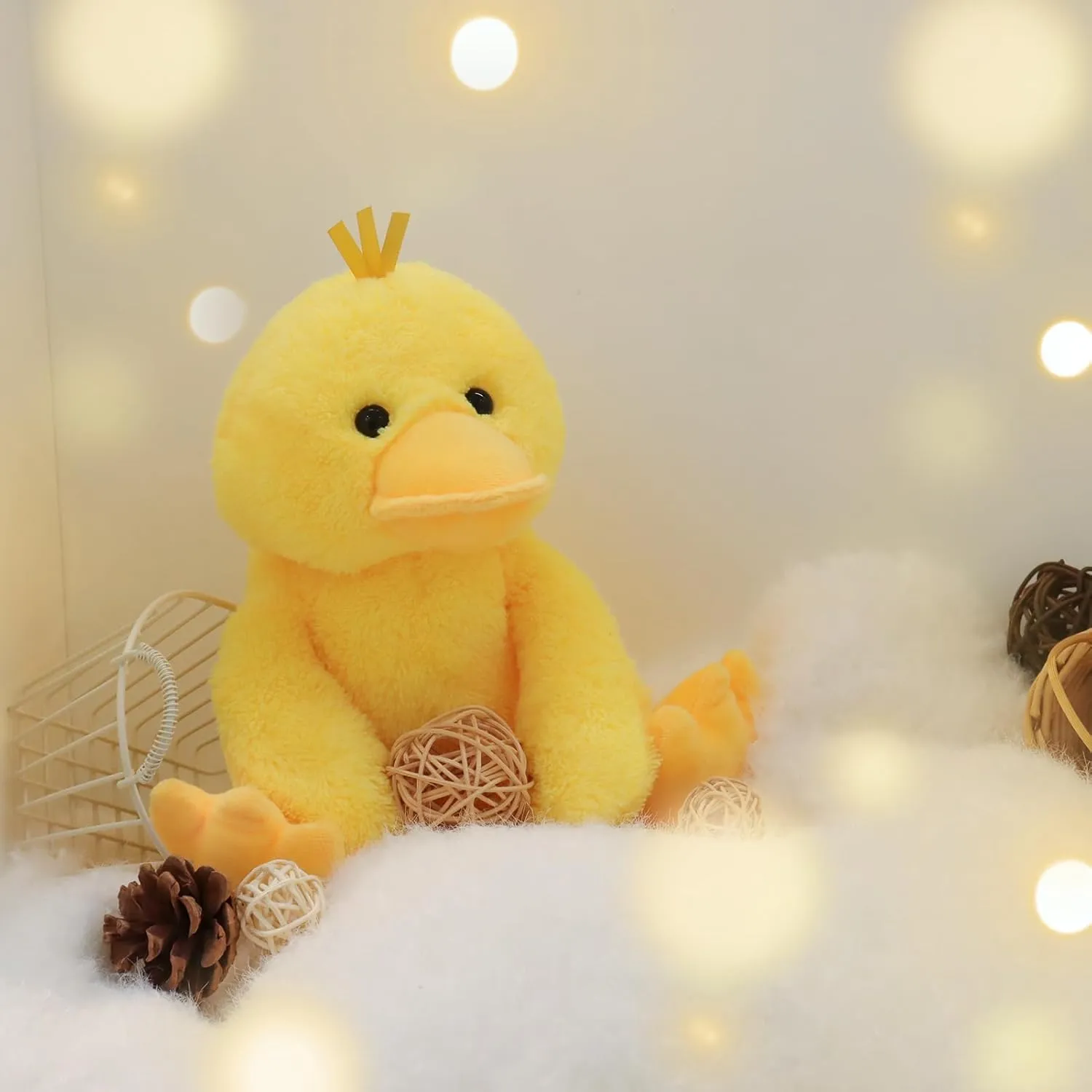 Apricot Lamb Toys Plush Velvet Duck Stuffed Animal Soft Cuddly Perfect for Child (Velvet Duck,9 Inches)