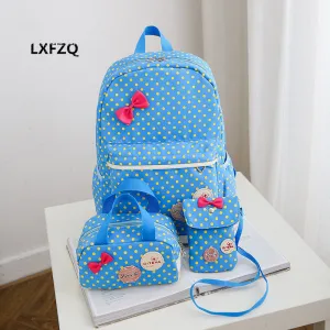 Backpack for girls 3 pieces school bags