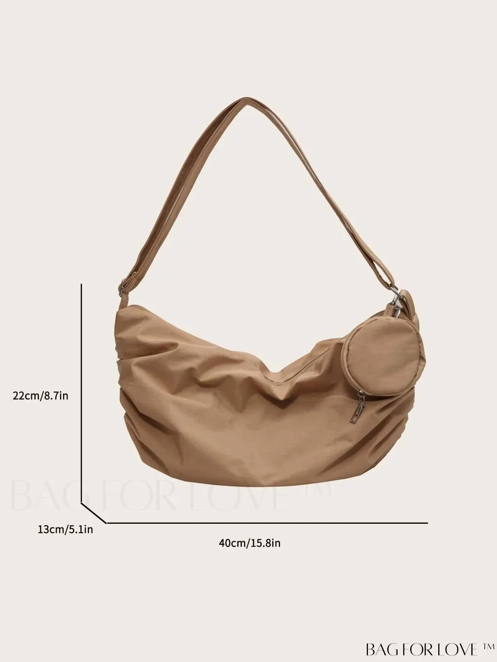 BagForLove - Versatile Canvas Commuter Shoulder Bag for Women, Large Capacity & Stylish Design