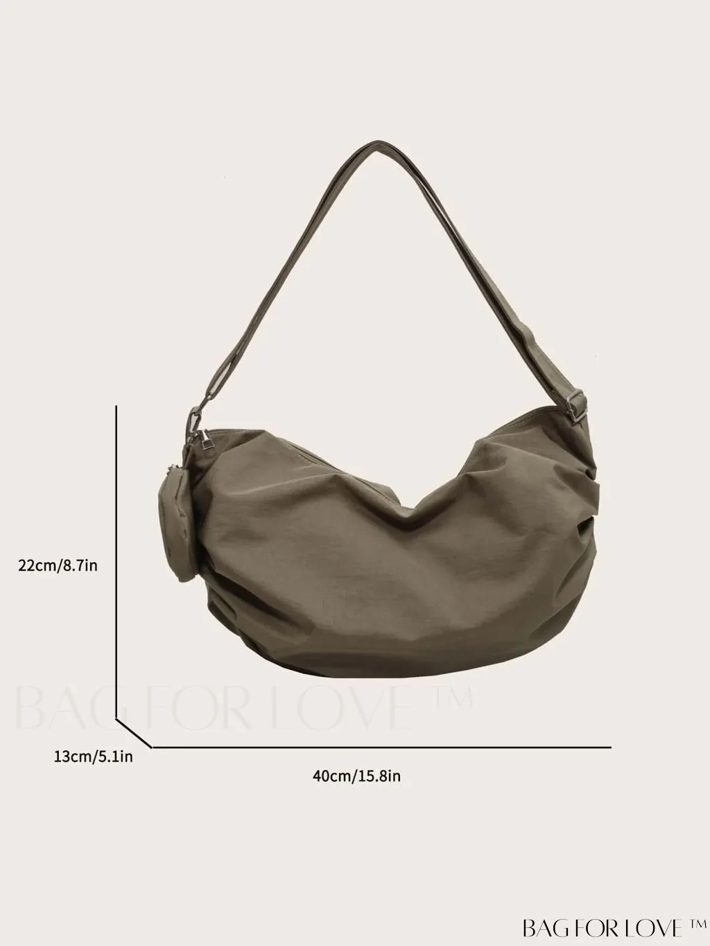 BagForLove - Versatile Canvas Commuter Shoulder Bag for Women, Large Capacity & Stylish Design
