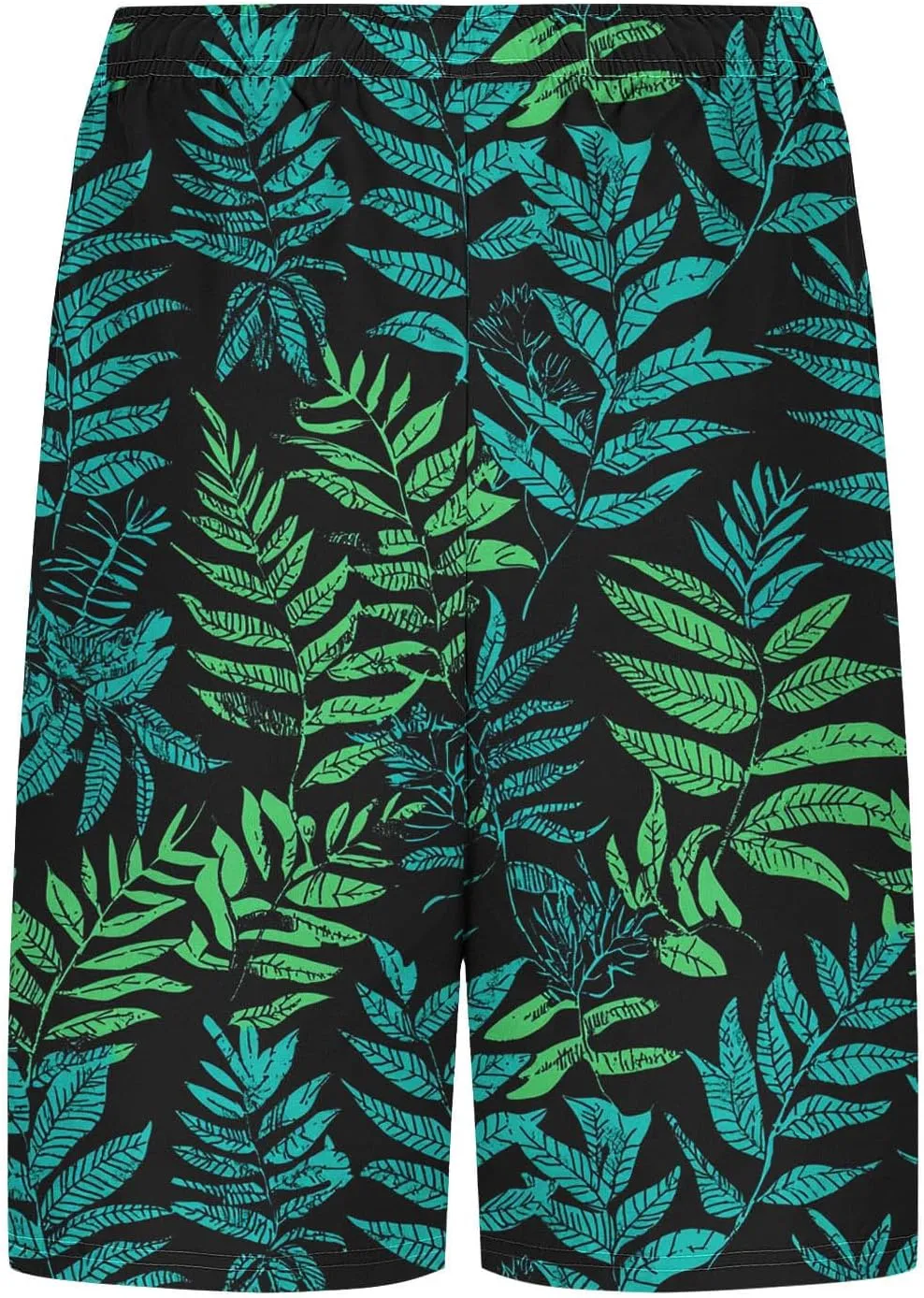 Beach Shorts for Men 2 in 1 Athletic Casual Drawstring Shorts Loose Elastic Waist Vacation Floral Print Pants