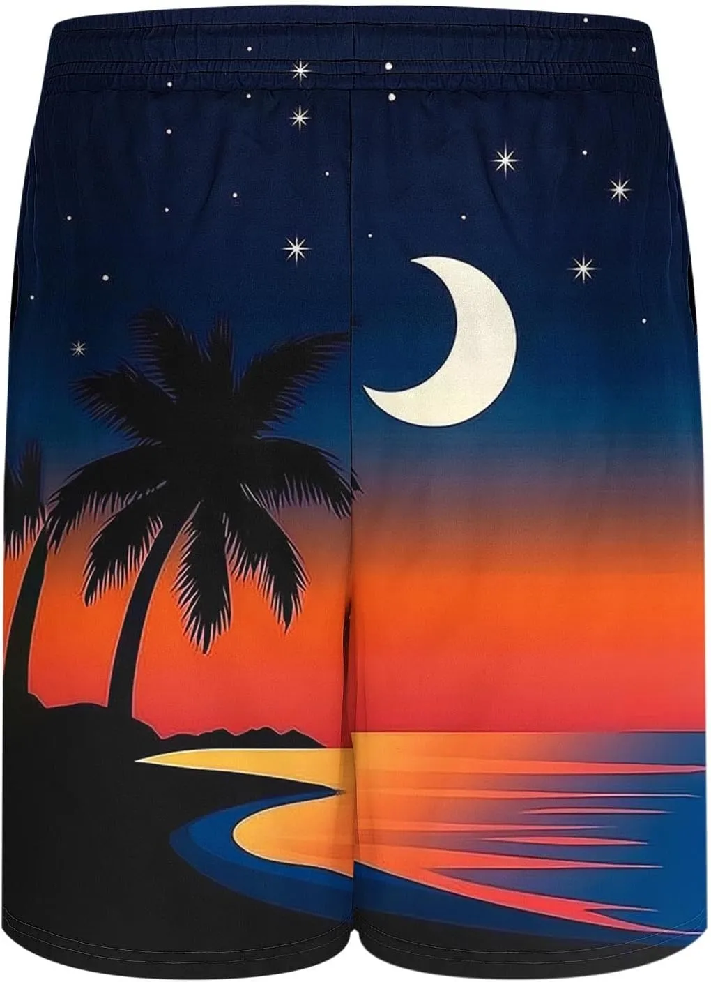 Beach Shorts for Men 2 in 1 Athletic Shorts Casual Drawstring Loose Elastic Waist Vacation Floral Print Pants