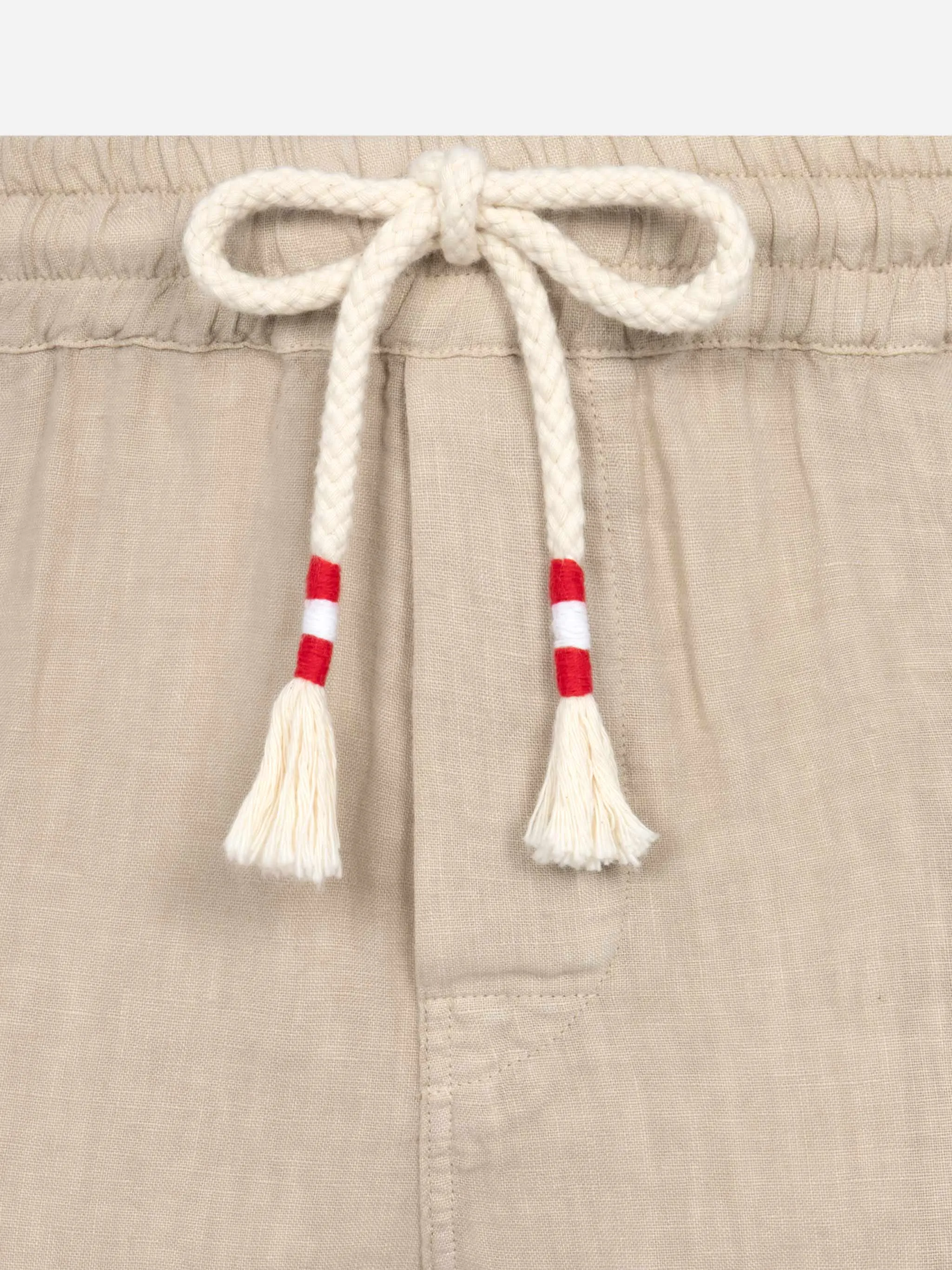Beige linen bemuda Marseille