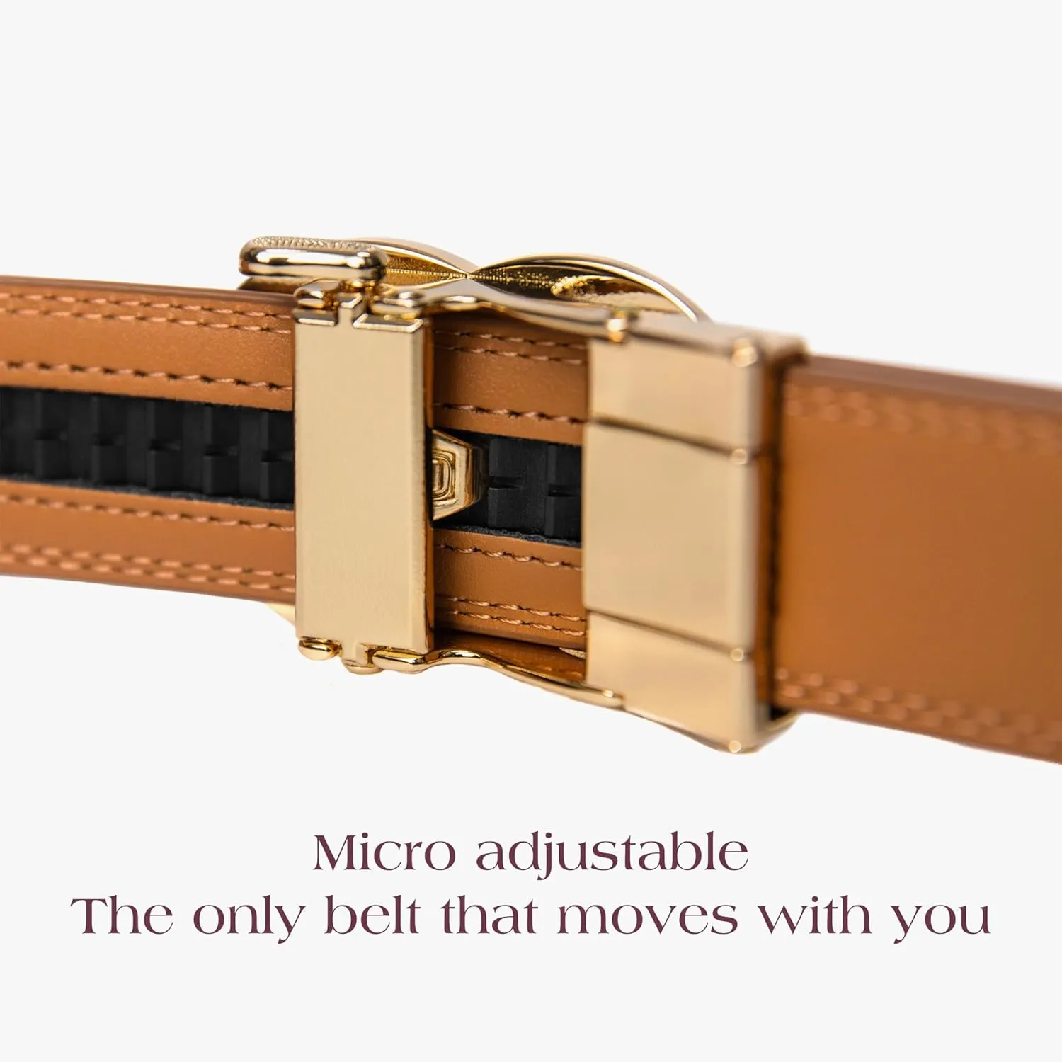 Bella Belt - Holeless Ratchet Belt for Women - Womens Belts for Jeans - Fashion Belt for Women - Leather Belt for Dresses