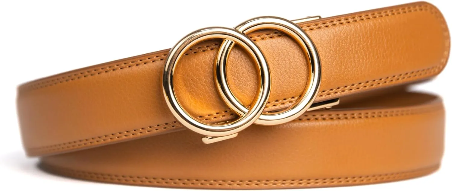 Bella Belt - Holeless Ratchet Belt for Women - Womens Belts for Jeans - Fashion Belt for Women - Leather Belt for Dresses