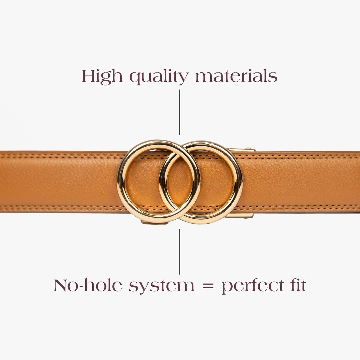 Bella Belt - Holeless Ratchet Belt for Women - Womens Belts for Jeans - Fashion Belt for Women - Leather Belt for Dresses