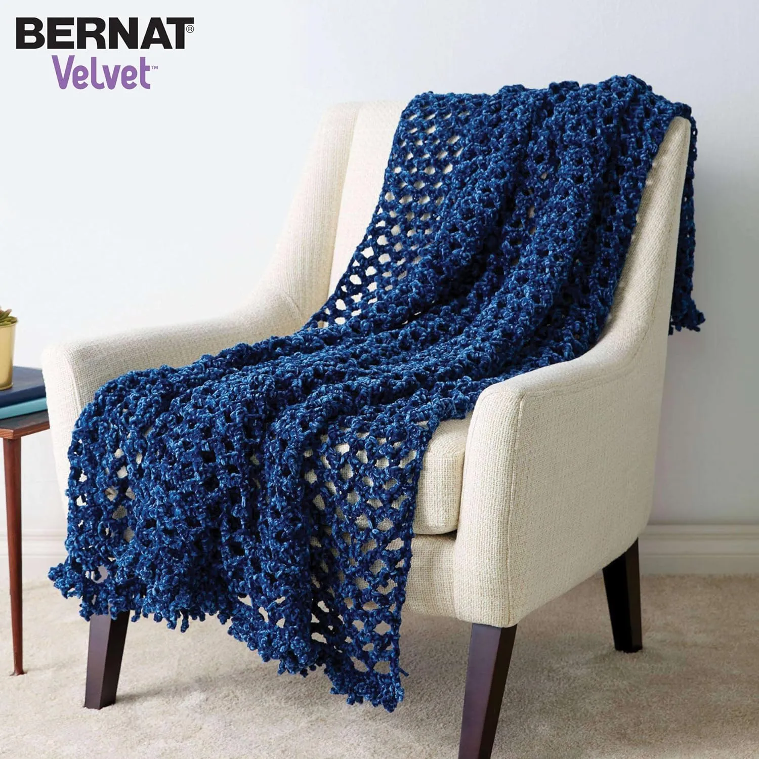 Bernat Baby Velvet BB Chocolate Yarn - 2 Pack of 300g/10.5 oz - 100% Polyester - #4 Worsted (Medium) - 492 Yards - Knitting/Crochet