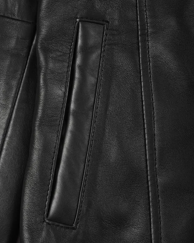 Blingsoul Womens Leather Jacket - Vintage Style Long Leather Jacket Women