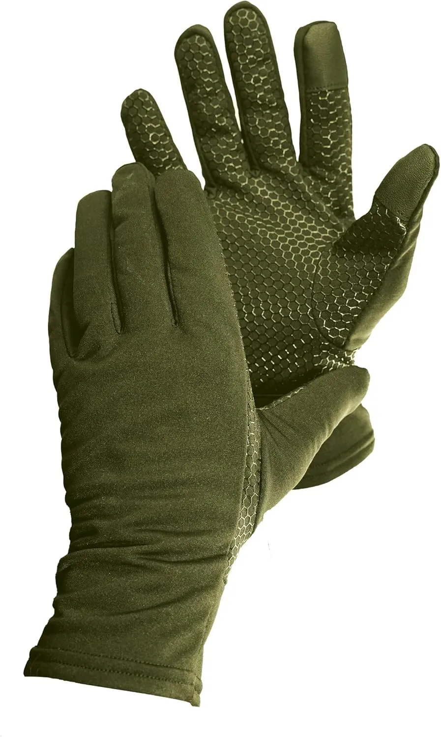 Bob-Allen 460 Touch Screen Compatible Nylon Shooting Glove, Sage, Large