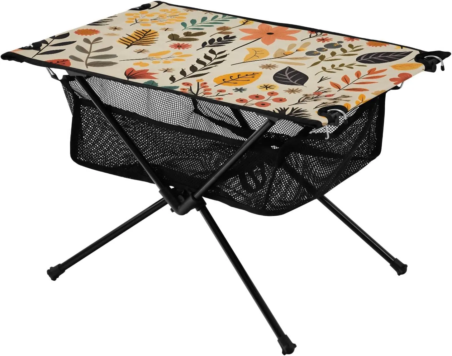 Bolaz Outdoor Folding Portable Picnic Camping Table-Autumn Leaves,Storage Mesh for Camping Gear Accessories, Hiking, Mountaineering, Outdoor Travel