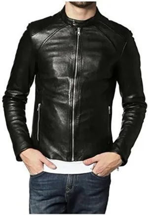 Bomber Rider Biker Slim Fit Casual Stylish Real Leather Jacket A851