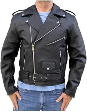 Bomber Rider Biker Slim Fit Casual Stylish Real Leather Jacket A861