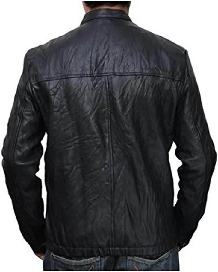 Bomber Rider Biker Slim Fit Casual Stylish Real Leather Jacket A862