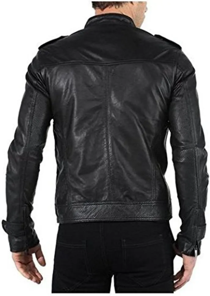 Bomber Rider Biker Slim Fit Casual Stylish Real Leather Jacket A868