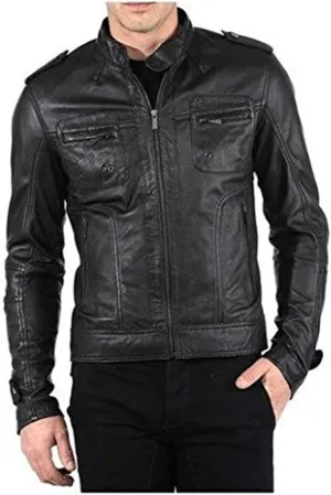 Bomber Rider Biker Slim Fit Casual Stylish Real Leather Jacket A868