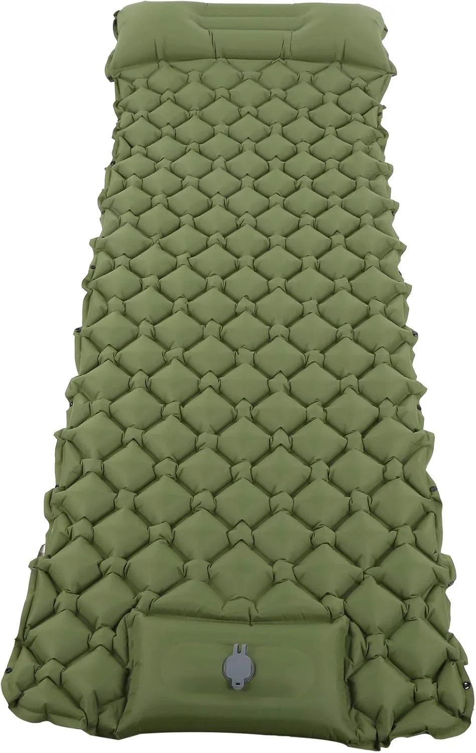 Camping Sleeping Pad Mat Inflatable Cushion Air Mattress, Waterproof Nylon Material, Lightweight and Portable, Built in Pump Puncture Resistant, Perfect for Outdoor Travelling(Green)