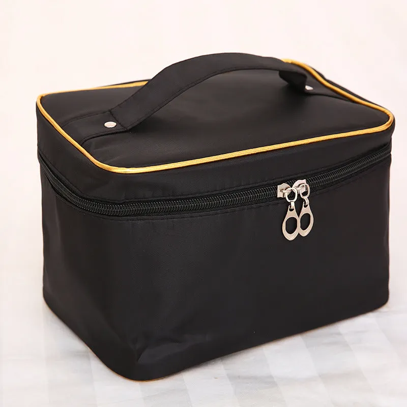 Capacity Satin Cartoon Storage Hand-held Make-up Cosmetic Bags