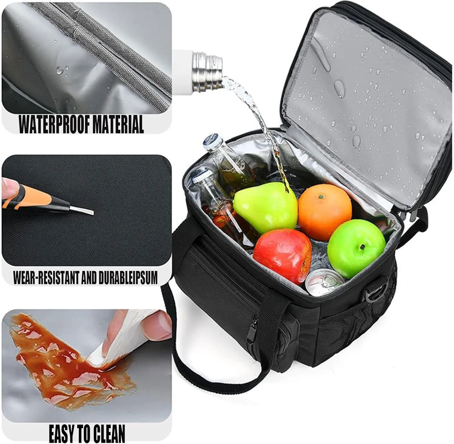 Car Camping Coolers for Dodge Ram 1500 Classic Model/3500 Jump Seat, Leak Proof Cooler, Portable Lightweight Ice Chest Box, Compartments Waterproof Insulated Bag