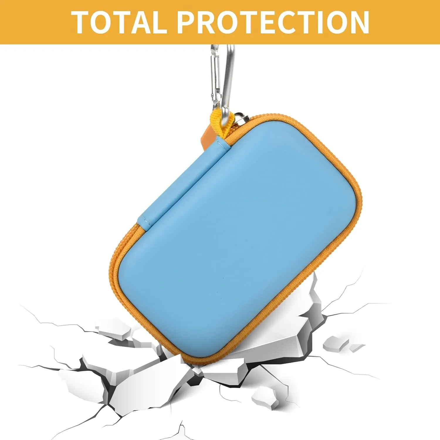 Case Compatible with SanDisk 1TB 2TB 500GB 4TB/for PRO Extreme Portable SSD, External Solid State Hard Drive Storage Holder for SDSSDE61/ SDSSDE60/ SDSSDE81/SDSSDE30/SDSSDE60 (Box Only)(SkyBlue)