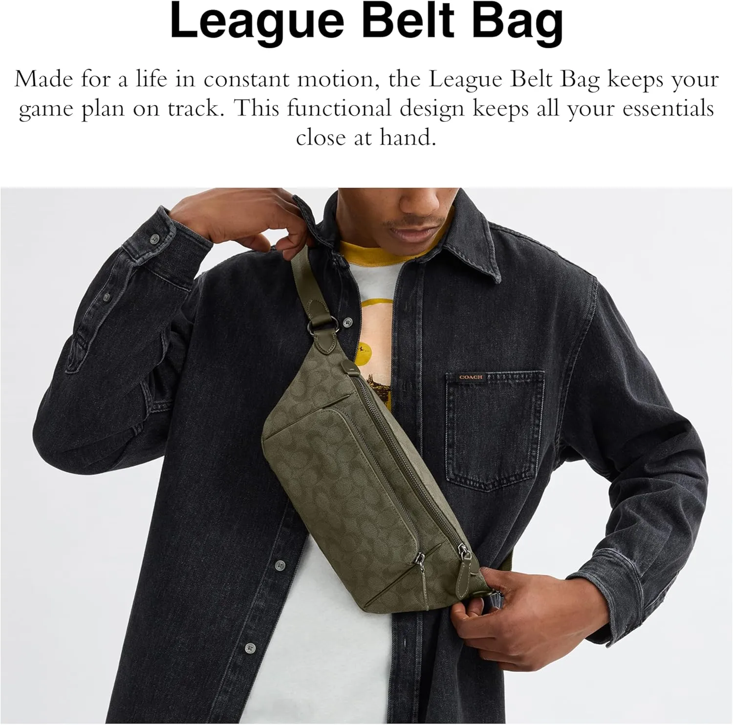Coach Men's League Belt Bag