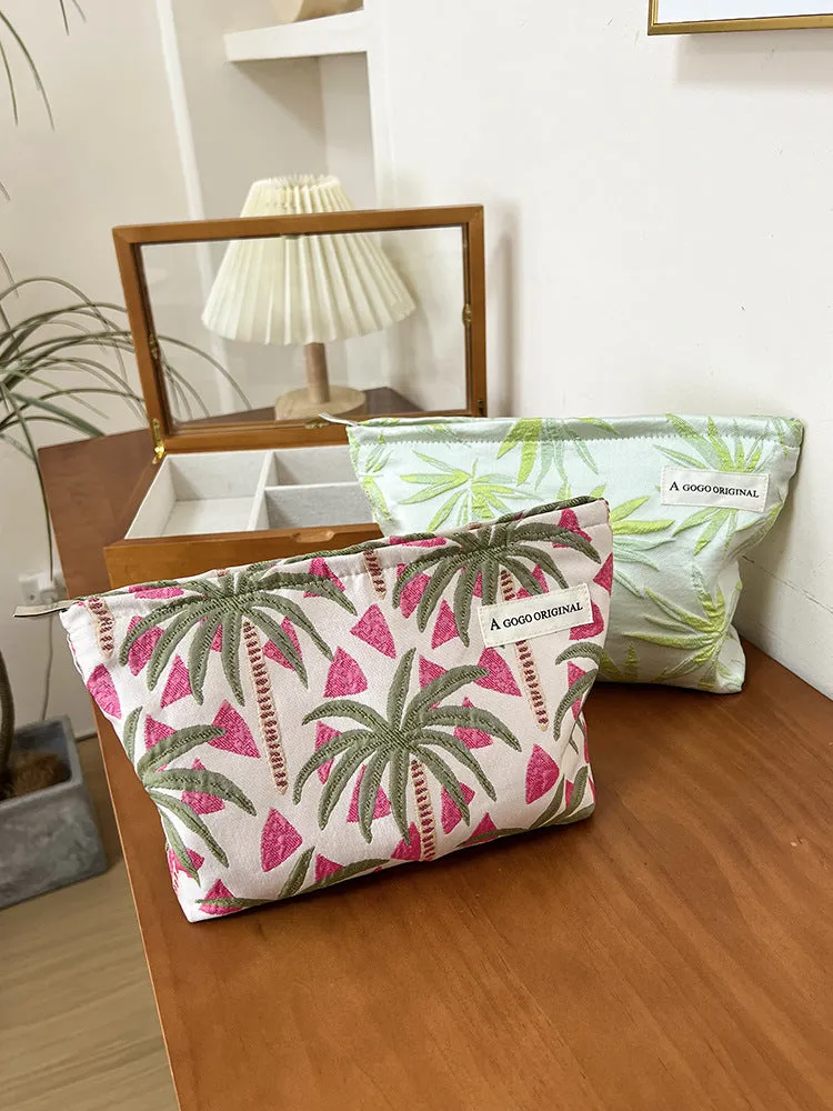 Coconut Tree Beach Buggy Portable Toiletry Cosmetic Bags