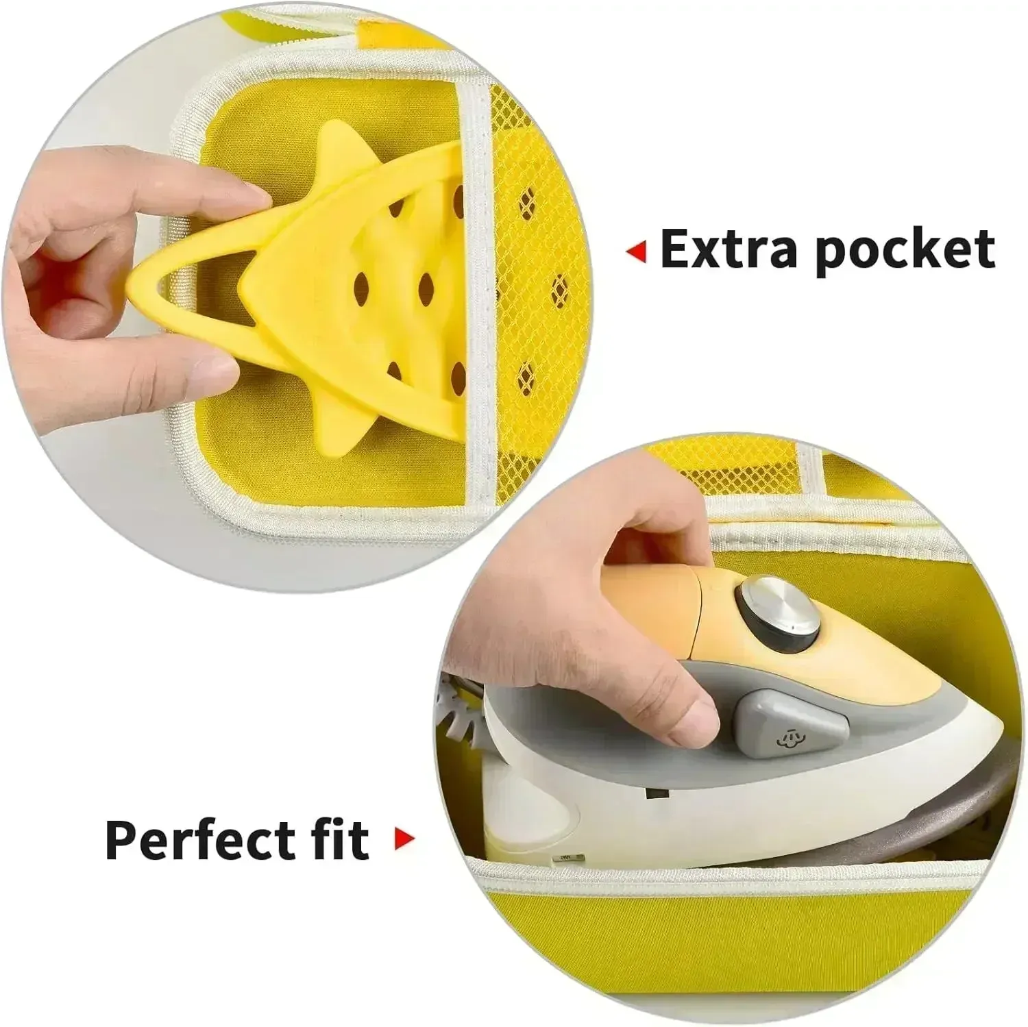 Compact Travel Iron Case For Oliso M2 Pro Mini Project Iron Mesh Pocket Organizer Box Only