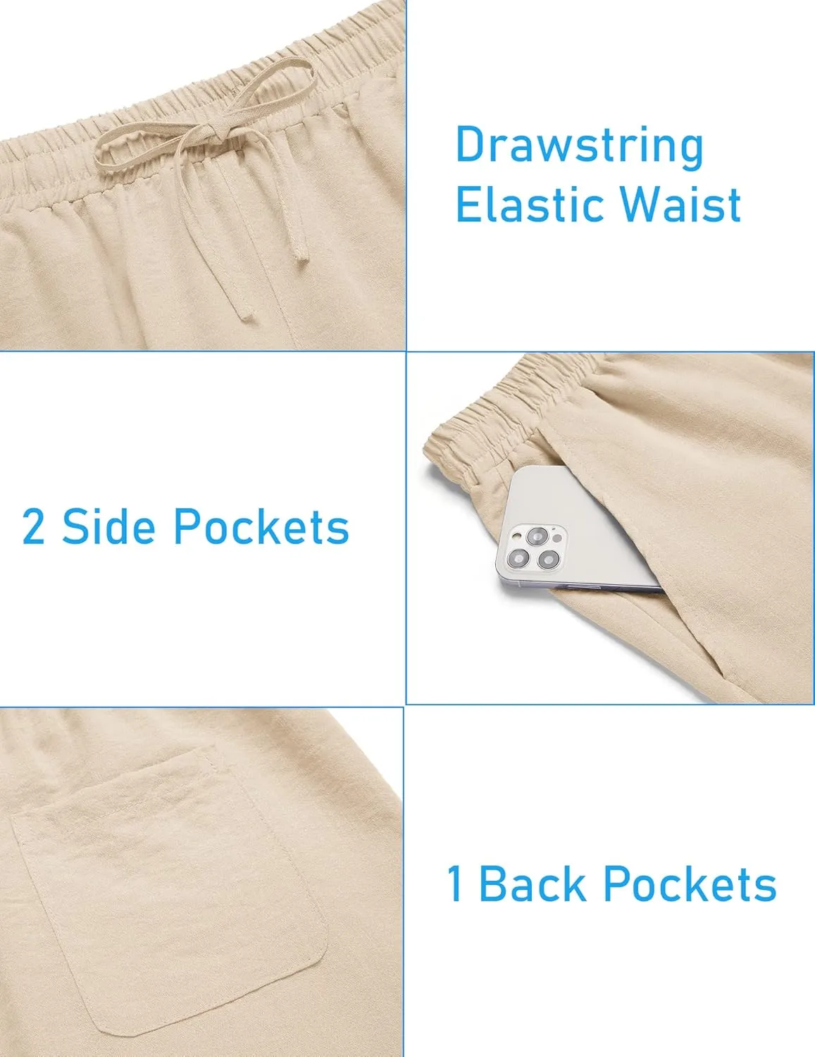 COOFANDY Men's 2 Pieces Linen Set Henley Shirt Short Sleeve and Shorts Summer Beach Yoga Matching Outfits