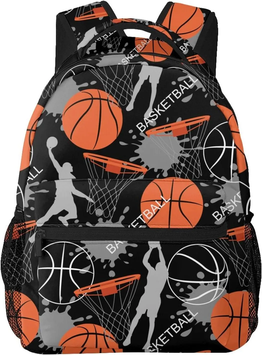 Cool Ball Basketball Backpack For School Laptop Bags Bookbag Big Casual Daypack For Student Girls Boys Kids Teens Travel Sports Work