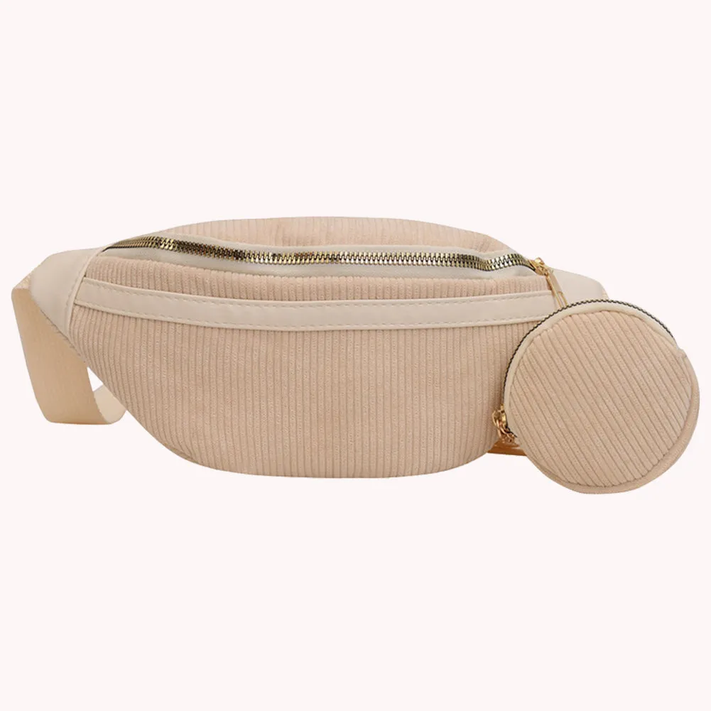Corduroy Joy Crossbody Bag with Coin Purse