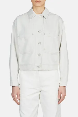 Cropped Utility Jacket - Chalk