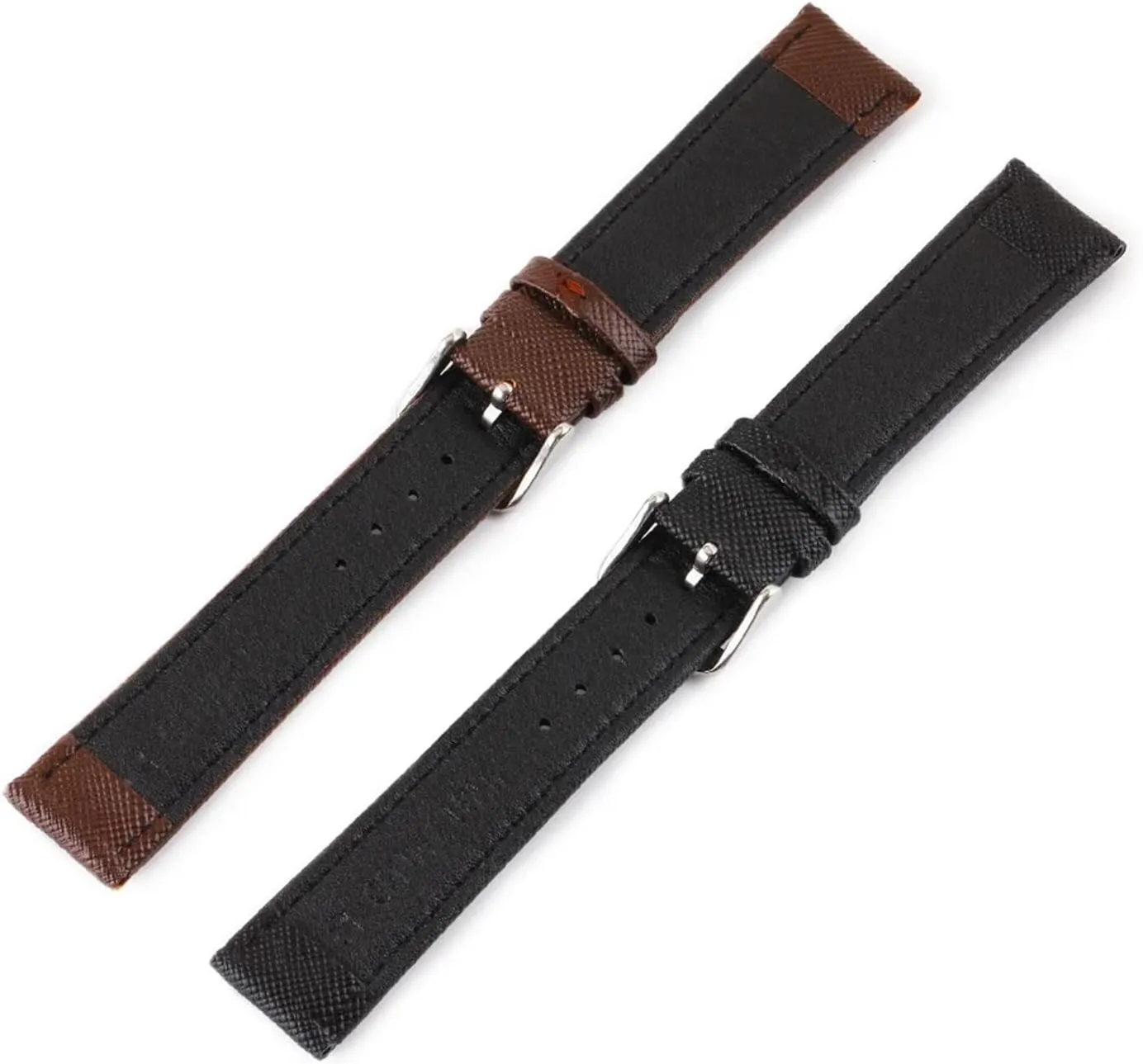 Cross pattern head layer calf leather strap 12mm-24mm Watch Accessories 20mm 22mm black brown multi size watchband